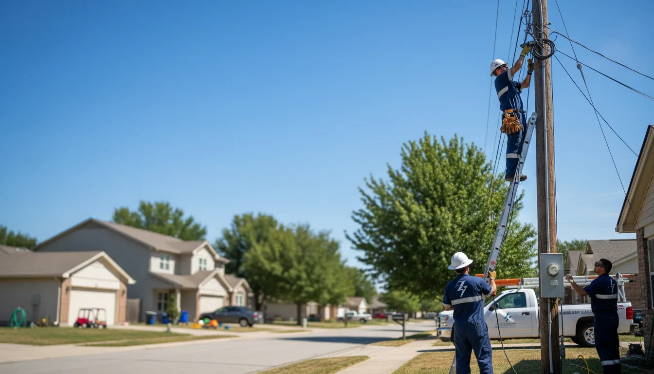 Residential electrician providing installation services in Stockville, NE